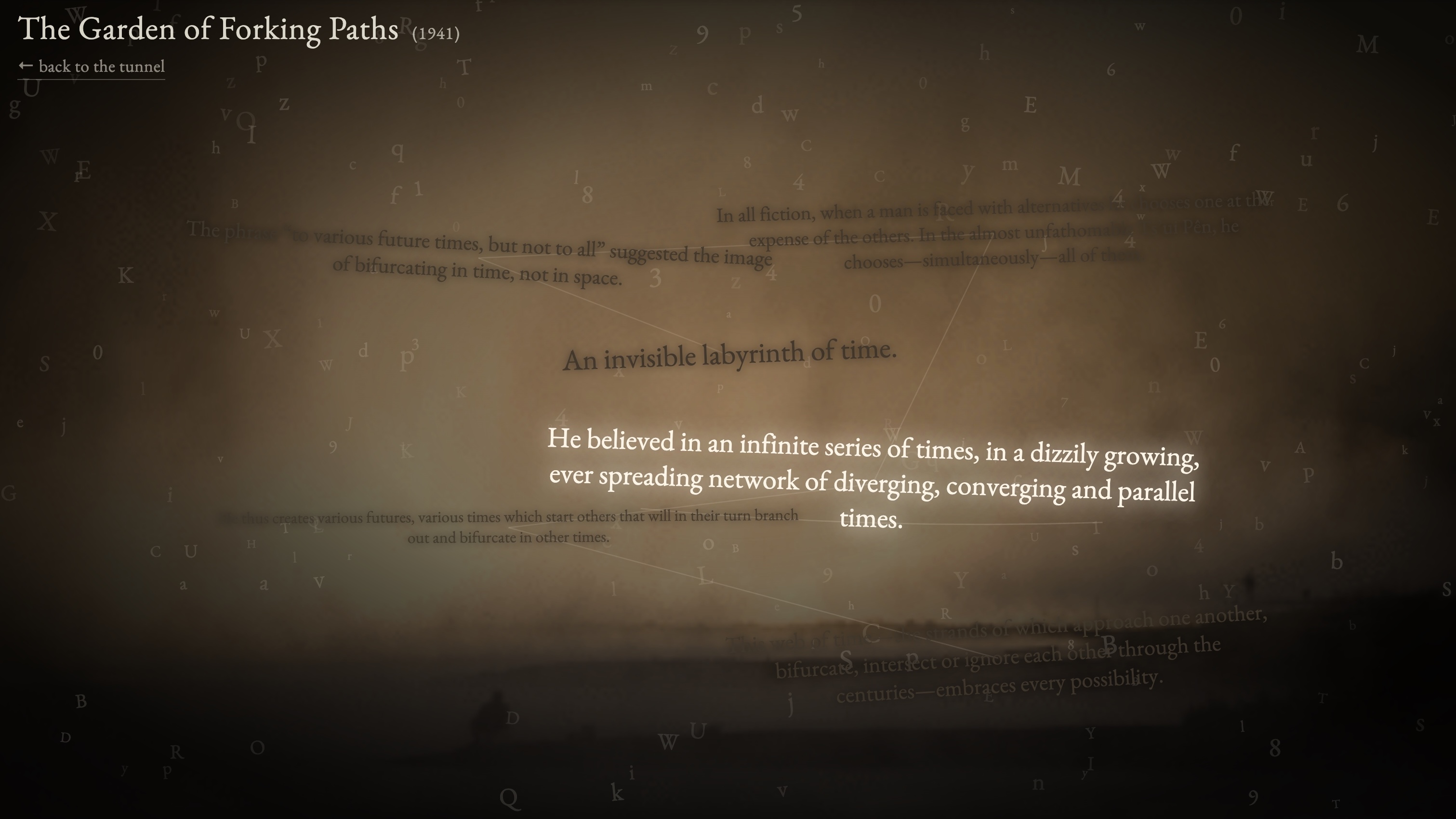 Interior spread with image and text