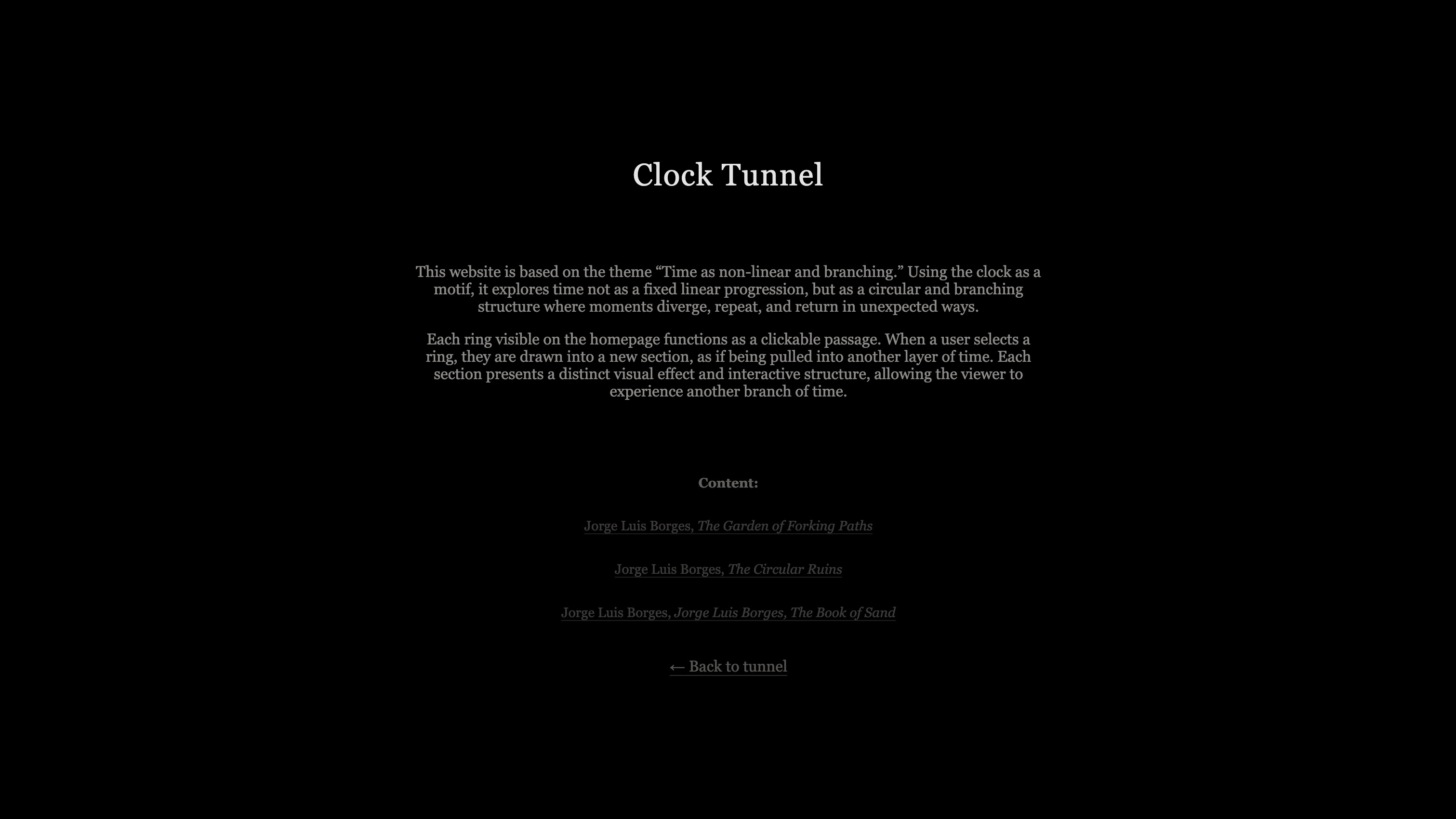 Interior spread with circular composition