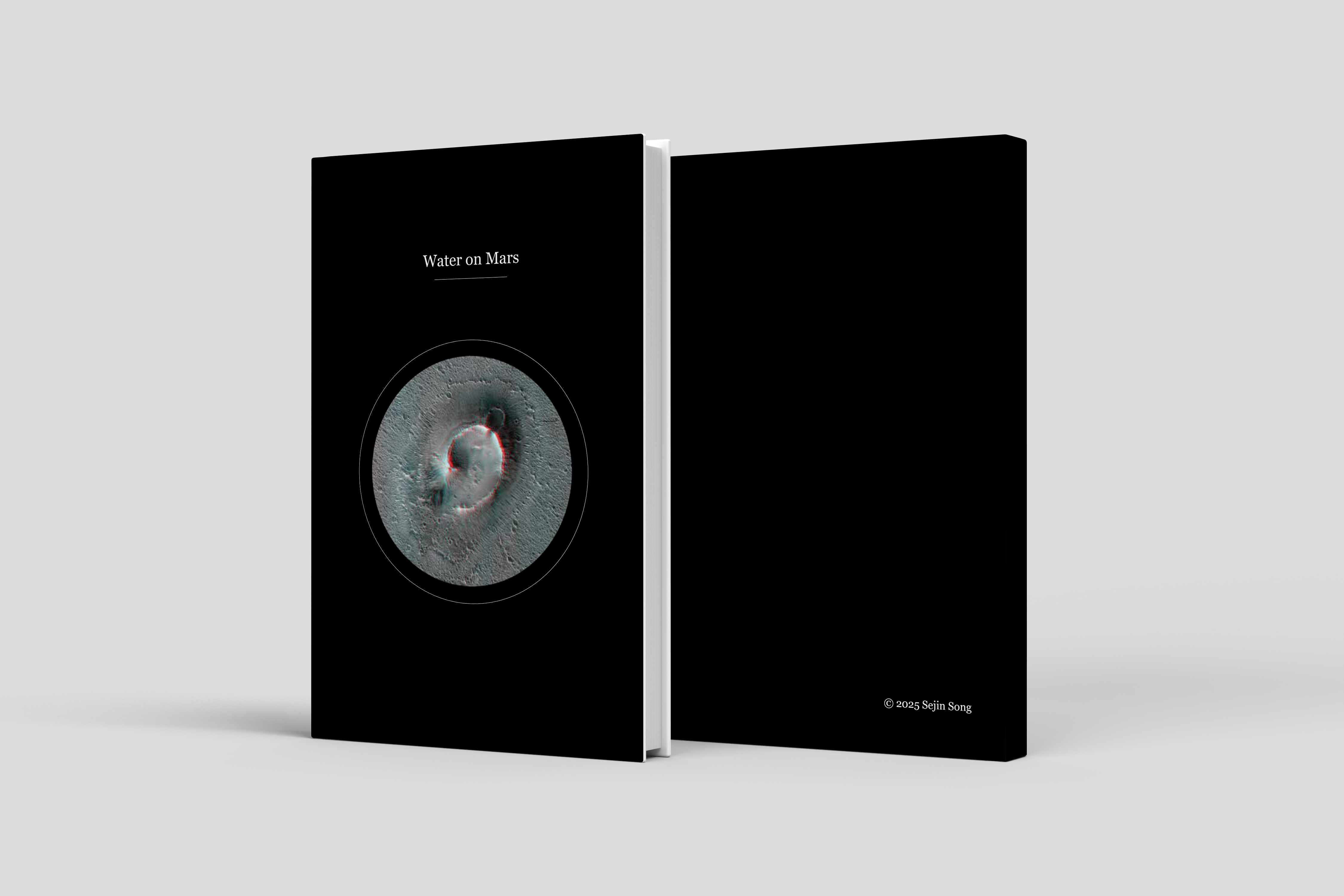 Water on Mars cover mockup